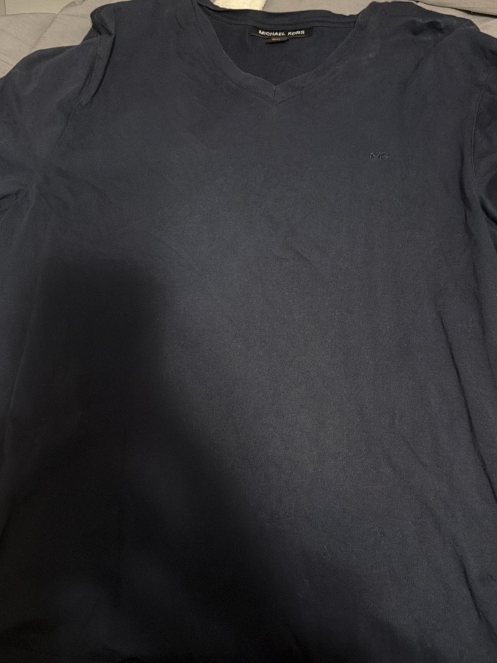 Michael Kors Men’s Dark Navy V-Neck Short Sleeve Tee